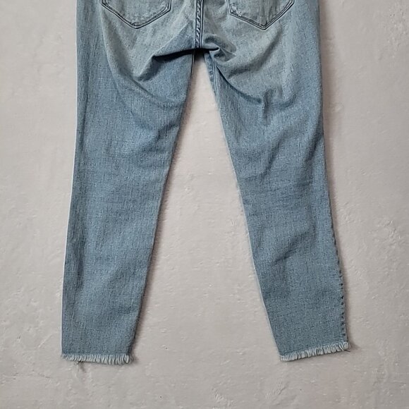 Abercrombie Fitch Harper Ankle Size 0/25 Youth Jeans Blue Denim Distressed READ - Picture 10 of 15